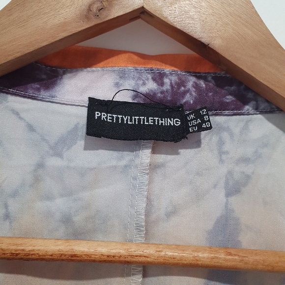 PrettyLittleThing dress with drawstring side ruching size US 8 (AUS 12 equiv) - Picture 5 of 8